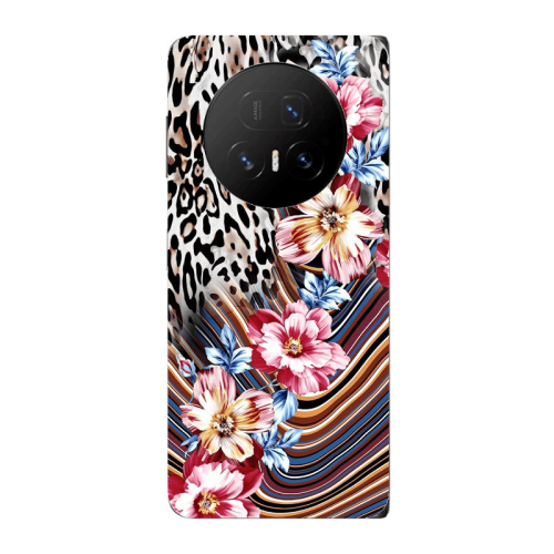 Honor Magic V5 Leopar patterned Transparent Silicone TPU Θήκη